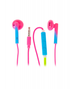 Claire's Neon Rainbow Earbuds with Mic 18321