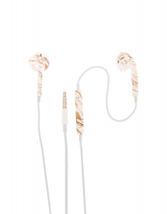 Claire's Marble Earbuds with Mic 19564