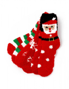 Claire`s Events Cozy Christmas Crew Socks Set 63397