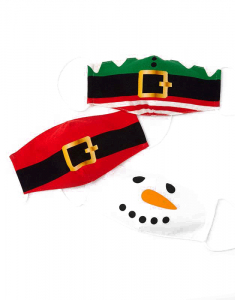 Claire`s Pack Cotton Christmas Themed Face Masks 77782