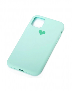 Claire`s Teal Heart Phone Case 88117