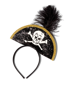 Claire`s Skull & Crossbones Pirate Hat Headband 4599