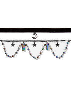 Claire`s Mystical Moon & Stars Choker Necklaces 10743