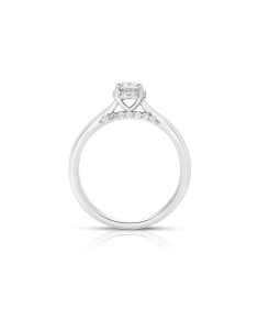 inel de logodna aur 18 kt solitaire cu diamante AS022-W-0.55CT