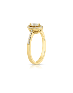 inel de logodna aur 14 kt halo pave cu diamante RG101930-03-214-Y
