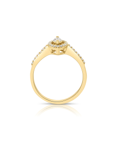 inel de logodna aur 14 kt halo pave cu diamante RG101930-03-214-Y