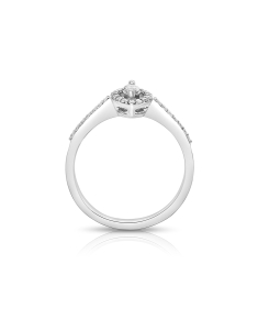 inel de logodna aur 14 kt halo pave cu diamante RG101930-03-114-W