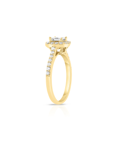 inel de logodna aur 14 kt halo pave cu diamante RG102451-03-214-Y