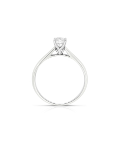 inel de logodna aur 18 kt solitaire cu diamant RG082667-40-118-W