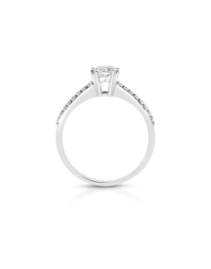 inel de logodna aur 18 kt solitaire pave cu diamante RG101668-118-W