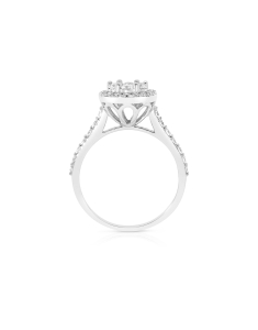 inel de logodna aur 18 kt bouquet pave cu diamante RG101149-118-W