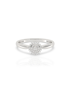 inel de logodna aur 14 kt bouquet cu diamante SR108233901-W