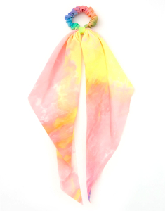 Claire`s Small Pastel Rainbow Tie Dye Scarf 