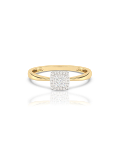inel de logodna aur 14 kt bouquet cu diamante EU13478RF0009-Y