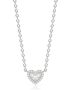 colier aur 14 kt inima si diamante EU09424PH0010-W