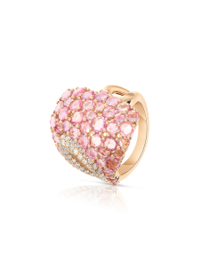 Giovanni Ferraris Fragranze aur 18 kt cu diamante si safire roz 