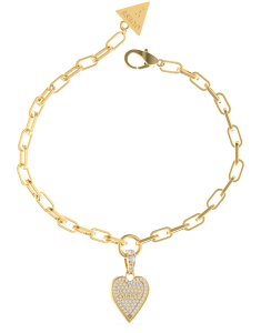 bratara Guess Love Me Tender inima si cristale JUBB03250JWYG-L