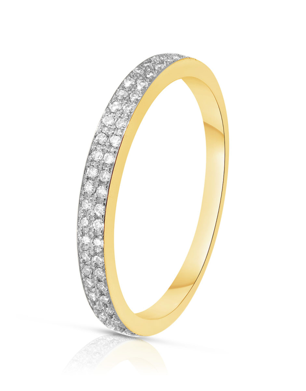 Inele Vida aur 18 kt half eternity cu diamante 10256Q-WD8YV