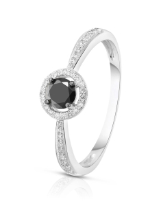 inel de logodna Vida aur 18 kt cu diamant negru 71543Q-LD8WV