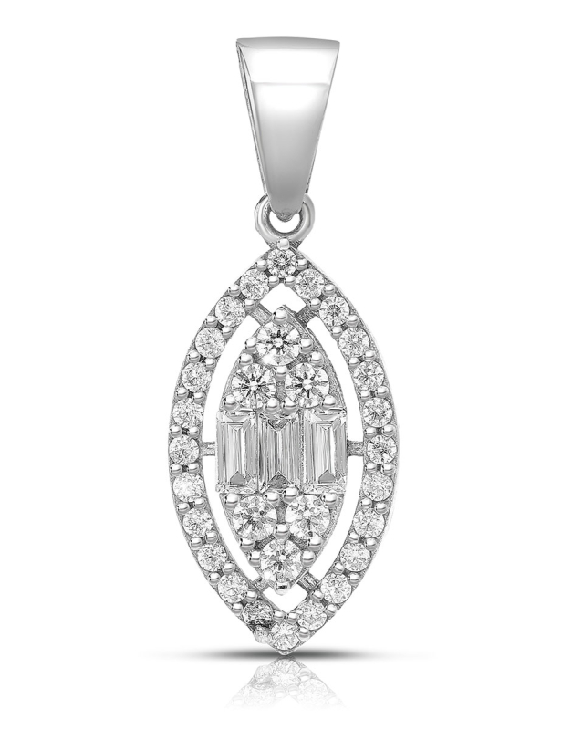 Pandantive aur 14 kt si cubic zirconia TS053W-P