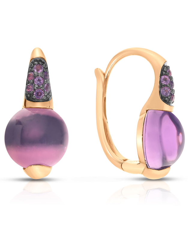 Cercei Peroni&Parise Kamala aur 14 kt cu ametiste KAM-O03AM