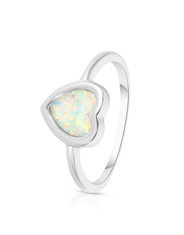 Inele argint 925 inima cu opal TR5952-RG-WOP
