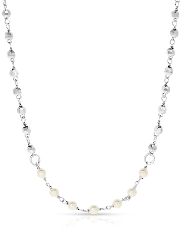 Coliere argint 925 cu perle BB235094-RH-W