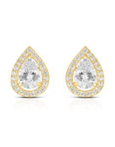 cercei aur 14 kt stud si cubic zirconia TS008Y-C