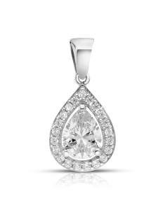 pandantiv aur 14 kt si cubic zirconia TS008W-P