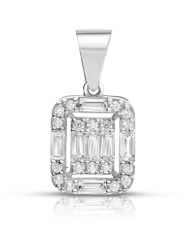 Pandantive aur 14 kt si cubic zirconia TS054W-P