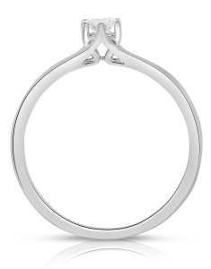 inel de logodna aur 14 kt solitaire cu diamant RG082854-15-114-W
