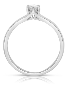 inel de logodna aur 14 kt solitaire cu diamant RG082854-20-114-W