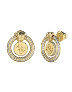 Cercei Guess Knot You stud lung cu cristale