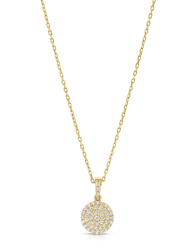 Coliere aur 14 kt bouquet si cubic zirconia IMS143Y-L