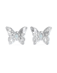 Guess Chrysalis stud fluture cu cristale 