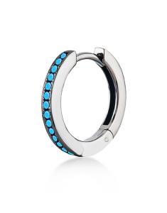 Kurshuni argint rotund si cubic zirconia turcoaz 