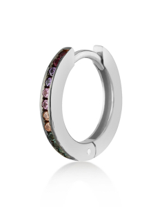 Kurshuni argint rotund si cubic zirconia multicolor 