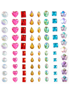 Claire’s Rainbow Assorted Crystal Hair Gems Set 
