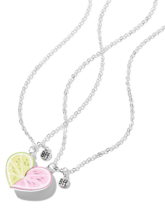 Claire’s Best Friends Lime and Grapefruit Heart Set 