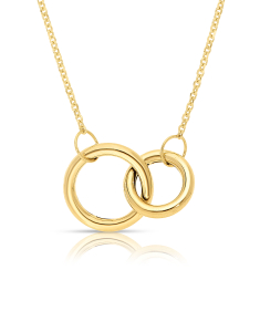 colier aur 14 kt cu cercuri FR082-CL-Y