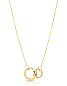 colier aur 14 kt cu cercuri FR082-CL-Y