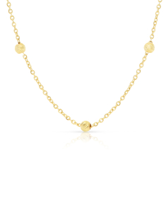colier aur 14 kt cu sfere MC042-CL1-Y