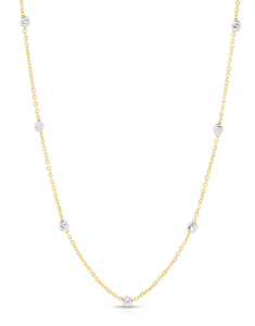 colier aur 14 kt cu sfere MC042-CL2-YW
