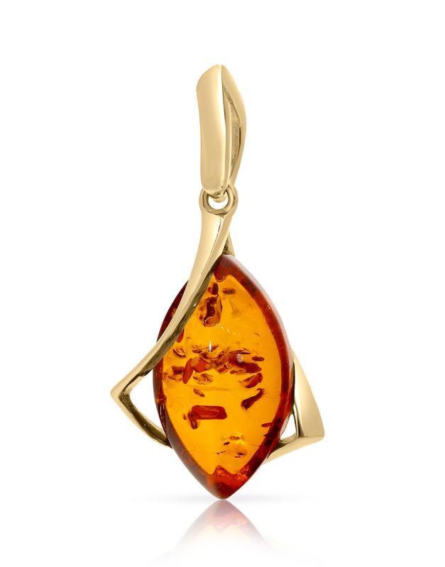 Pandantive aur 14 kt cu chihlimbar ZP3599Y-CH