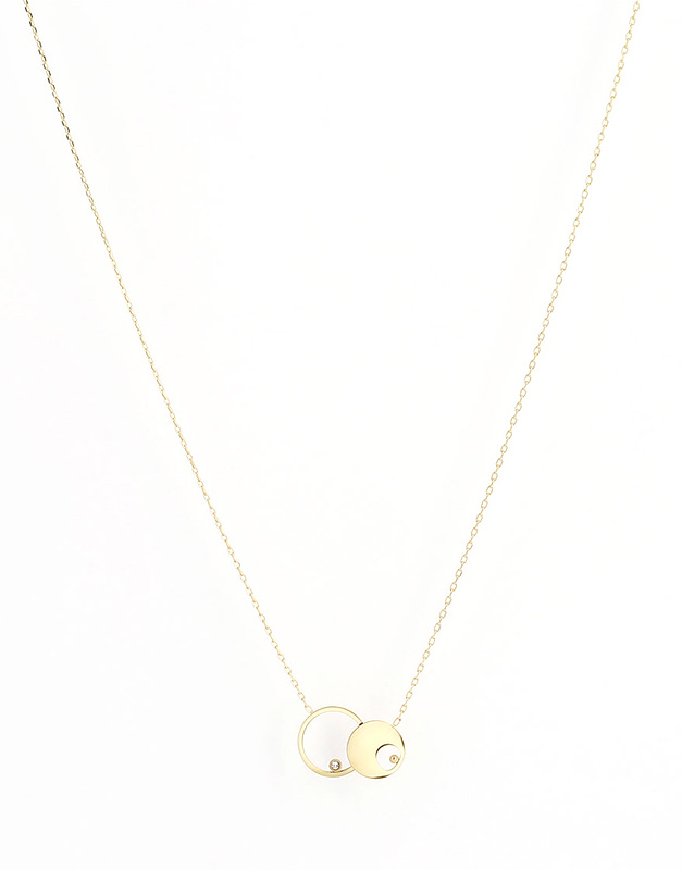 Coliere Zag Ceres cu Cubic Zirconia SNS18250-01WHT