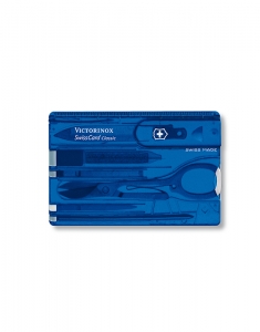 briceag Victorinox Swiss Army Knvies Swiss Card Classic Sapphire Translucent 0.7122.T2