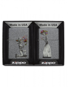 bricheta Zippo Classic Iron Stone Couple set 28987