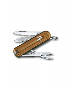 Victorinox Swiss Army Knives Classic SD Transparent Chocolate Fudge 0.6223.T55G