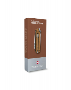 Briceag Victorinox Swiss Army Knives Classic SD Transparent Chocolate Fudge 0.6223.T55G