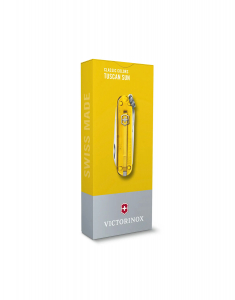 Briceag Victorinox Swiss Army Knives Classic SD Transparent Tuscan Sun 0.6223.T81G